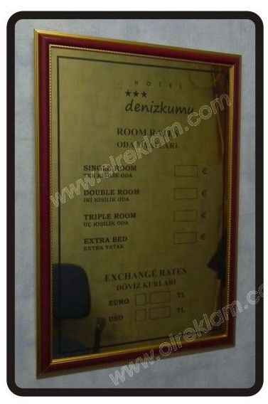 Döviz panosu - Parlak Prinç Görünümlü